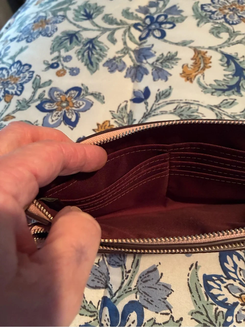 Coach wristlet blush